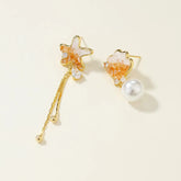 Trendy Dainty Tassel Bowknot Drop Earrings for Girls Elegant Glamorous Jewelry for Women Ladies Accessories Wholesale Charms