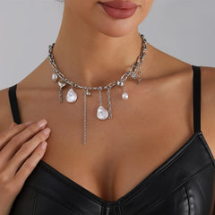 Fashion Glamorous Trendy Stylish Necklaces for Girls Dainty Charms Refines Jewelry for Women Ladies Female Accessories Wholesale