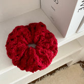 Fashion Trendy Solid Color Scrunchies for Girls Sweet Elegant Hair Ties for Women Ladies Hair Accessories Chinese Supplier