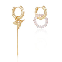 Fashion Bird Animals Sweet Rhinestone Simple Drop Earring for Girls Elegant Glamorous Fine Jewelry for Women Ladies Accessories