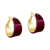European and American Hoop Earrings C-shaped Fashion Elegant Earrings Leopard Print Luxury High-end Women's Earrings Wholesale