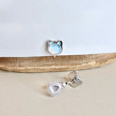 Sweet Cute Kawaii Animals Bear Clip on Earrings for Girls Trendy Stylish Simple Jewelry for Women Ladies Accessories Wholesale