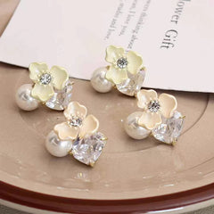 Women New Design Imitation Pearl Stud Earring Fashion Dainty Charms Affordable Wholesale Jewelry Accessories for Female Causal
