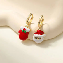 2025 Christmas Luxury Santa Claws Sweet for Girls Glitter Rhinestone Jewelry for Women Ladies Accessories Chinese Suppliers