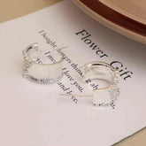 Simple Fashion Sweet Minimalistic Hoop Earrings for Girls Flower Floral Jewellry for Women Ladies Accessories Chinese Supplier
