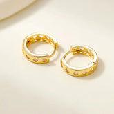 Simple Classic Minimalistic Hoop Earrings for Girls Elegant Dainty Glamorous Charms Jewellry for Women Ladies Accessories Chic