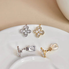 Fashion Dainty Glamorous Butterfly Clip on Earrings for Girls Elegantb Graceful Sweet Jewelry for Women Ladies Accessories Chic