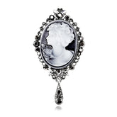 European and American Style Victoria Elegant Sparkle Brooches for Girls Vintage Retro Angel Jewelry for Women Ladies Accessories