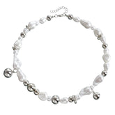 Fashion Trendy Luxury Imitation Pearl Sweet Necklaces for Girls Stylish Glamorous Charms Jewelry for Women Ladies Accessories