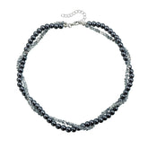 Fashion Luxury Beads Choker Sweet Cool Necklaces for Girls Elegant Earrings Jewelry Sets Suits for Women Ladies Accessories