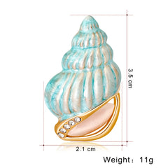 Fashion Shell Elegant Sweet Brooches for Girls Stylish Trendy Pins Jewelry for Women Ladies Accessories Chinese Supplier Chic