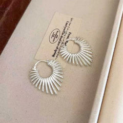 Women Solid Color High Quality Hoop Earring Fashion Chic Luxurious Dainty Charms Wholesale Jewel Accessories for Female Causal