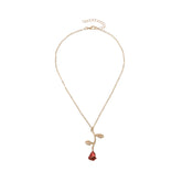Fashion Elegant Flower Floral French Style Necklaces for Girls Sweet Cute Charms Glamorous Jewelry for Women Ladies Accessories
