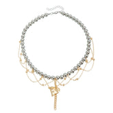 Fashion Y2K Heart Shaped Layered Wearing Necklaces for Girls Sweet Spicy Jewelry for Women Ladies Accessories Chinese Supplirt