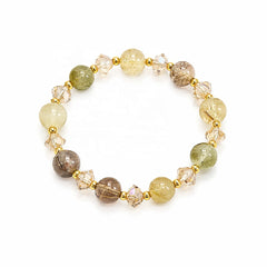 Female Sweet Fashion Beads Crystal Glaze Bracelet Factory Price Low MOQ in Stock Trendy Jewelry for Women Daily Causal Party Use