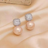 Ladies Imitation Pearl Classic Small Drop Earring Elegant Fashion Graceful Charms Affordable Bulk Jewelry Accessories for Daily