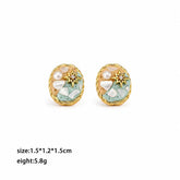 Fashion Sweet Boho Trendy Pearl Stud Earrings for Girls Beach Jewelry for Women Ladies Wholesale China Manufacturer Low MOQ
