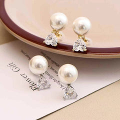 Lady Imitation Pearl New Design Small Clip-On Earring Elegant Glamorous Affordable Lightweight Bulk Jewelry Accessory for Daily