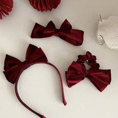 Fashion Solid Color Velvet Simple Hair Clips for Girls Elegant Lucky Alligators Hair Ties for Women Ladies Hair Accessories