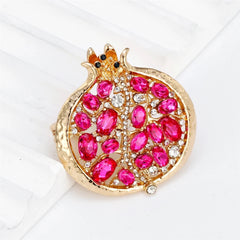 Fashionable Fruits Pomegranate Sweet Brooches for Girls Trendy Dainty Pins Jewelry for Women Ladies Accessories Wholesale