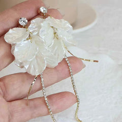 Sweet Fashion Imitation Pearl Tassel Drop Earrings for Girls Elegant Graceful Jewelry for Women Ladies Accessories Wholesale