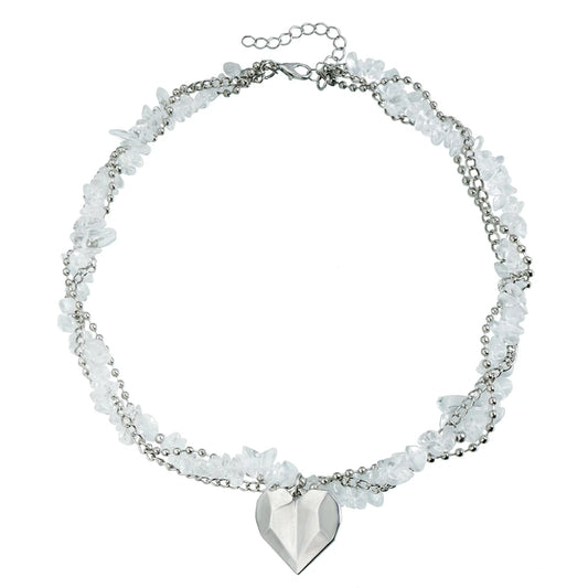 Fashion Sweet Heart Beads Necklaces for Girls Elegant Graceful Charms OOTD Jewelry for Women Ladies Accessories Chinese Supplier
