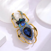 Fashion Insect Rhinestone Glitter Sparkle Brooches for Girls Elegant Trendy Luxury Jewelry for Women Lady Accessories Wholesale