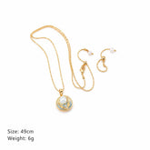 Female Hand-Painted Drip Glaze Freshwater Pearl 18k Gold-plated Pendant Necklace Elegant Fashion in Stock Jewelry for Women