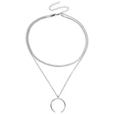 Fashion Simple Layered Wearing Minimalistic Necklaces for Girls Insta Style Glamorous Jewelry for Women Ladies Accessories