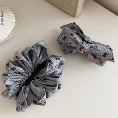 Women Blue Dots Hot Sale Winter Autumn Hair Clips Fashion Elegant High Quality in Store Banana Clips Accessories for Daily Use