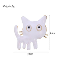 Fashion Animals Cats Sweet Trendy Brooches for Girls Glamorous Puppy Pins Jewelry for Women Ladies Accessories Wholesale Cute