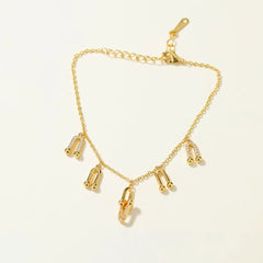 Elegant Luxury Glamorous Charms Bracelets for Girls Chains Sweet Dainty Charms Refined Jewelry for Women Ladies Accessories