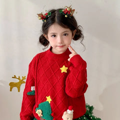 2025 Christmas Classic Deer Fashion Hair Clips for Baby Girls Cute Sweet Glitter Alligators for Kids Children Hair Accessories