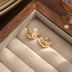 Fashion Copper 18K Gold Plated Stud Earrings for Girls S925 Silver Jewelry for Women Ladies Wholesale China Manufacturer Bulk