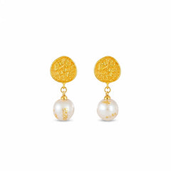 Ladies Green Yellow Baroque Pearl S925 Silver Drop Earring Elegant Vintage Trendy Low MOQ in Stock Jewelry for Women Causal