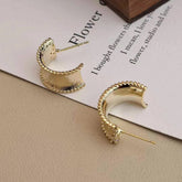 Fashion Simple Elegant Minimalistic Hoop Earrings for Girls Glamorous Luxury Jewelry for Women Ladies Accessories Wholesale