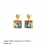 Fashion S925 Silver Freshwater Pearl 18K Gold Plated Drop Earrings Vintage Flowers Jewelry for Women Ladies Wholesale Bulk