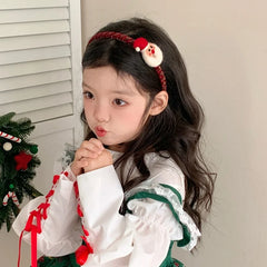 2025 Christmas Fashion Trendy Santa Claws Hair Band for Baby Girls Cute Sweet Head Band for Kids Children Hair Accessories Chic