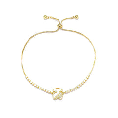 Women Yellow Simple Chain Bracelets Fashion Glitter Sparking Customized Bulk Order Jewelry Accessories for Girls Ladies Office