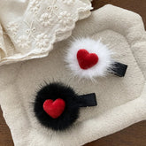Fashion Cute Heart Shaped Sweet Elegant Hair Clips for Girls Trendy Stylish Simple Alligators for Women Ladies Hair Accessories