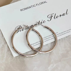 Fashion Simple Classic Minimalistic Hoop Earrings for Girls Sweet Trendy Jewelry for Women Ladies Accessories Chinese Supplier