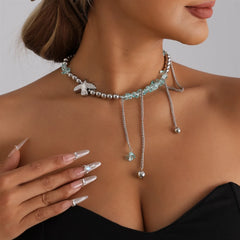 Fashion Link Animals Birds Beads Necklaces for Girls Trendy Stylish Sweet Glamorous Jewelry for Women Ladies Accessories Chic