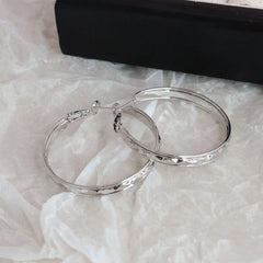Ladies High Quality Circle Shape Large Hoop Earring Fashion Sparking Glitter Luxurious Dainty Bulk Jewelry Accessories for Daily