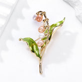 Fashionable Flower Sweet Elegant Trendy Brooches for Girls Glamorous Charms Pins Jewelry for Women Ladies Accessories Hot Sale