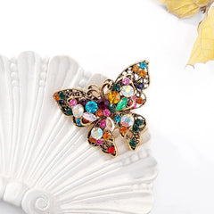 Butterfly Fashion Color Glitter Sparkle Sweet Brooches for Girls Trendy Stylish Jewelry for Women Ladies Accessories Wholesale