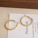 Ladies New Design High Quality Medium Hoop Earring Fashion Sparking Luxurious Charms Bulk Jewelry Accessories for Women Daily