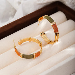 Fashion Copper Wire Trendy Stylish Hoop Earrings for Girls Simple Minimalistic Jewelry for Women Ladies Wholesale China Factory