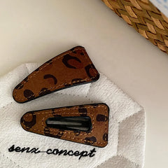 Fashion Classic Leopard Vintage Hair Clips for Baby Girls Elegant Snap Clips for Kids Children Hair Accessories Chinese Supplier