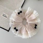 2025 Summer Hot Sale Dusty Pink Bowknot Scrunchies Stylish Elegant Hair Ties for Girls Women Ladies Sweet Hair Accessories