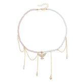 Fashion Sweet Beads Tassel Bird Animals Necklaces for Girls Trendy Earrings Jewelry Suits Sets for Women Ladies Accessories